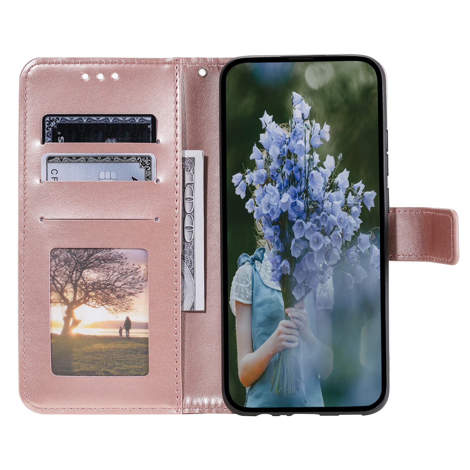 Lærveske Mandala Samsung Galaxy A17 Rosegull