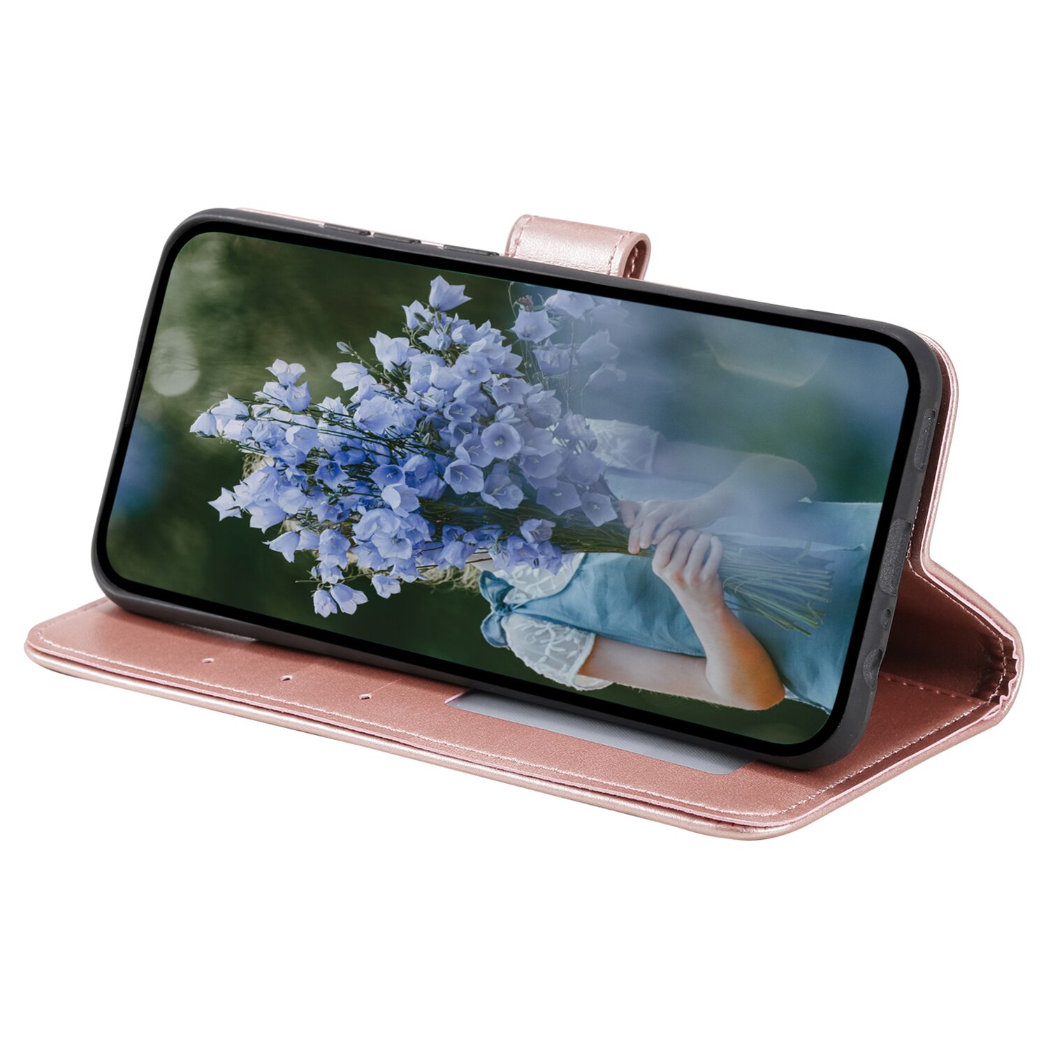 Lærveske Mandala Samsung Galaxy A17 Rosegull