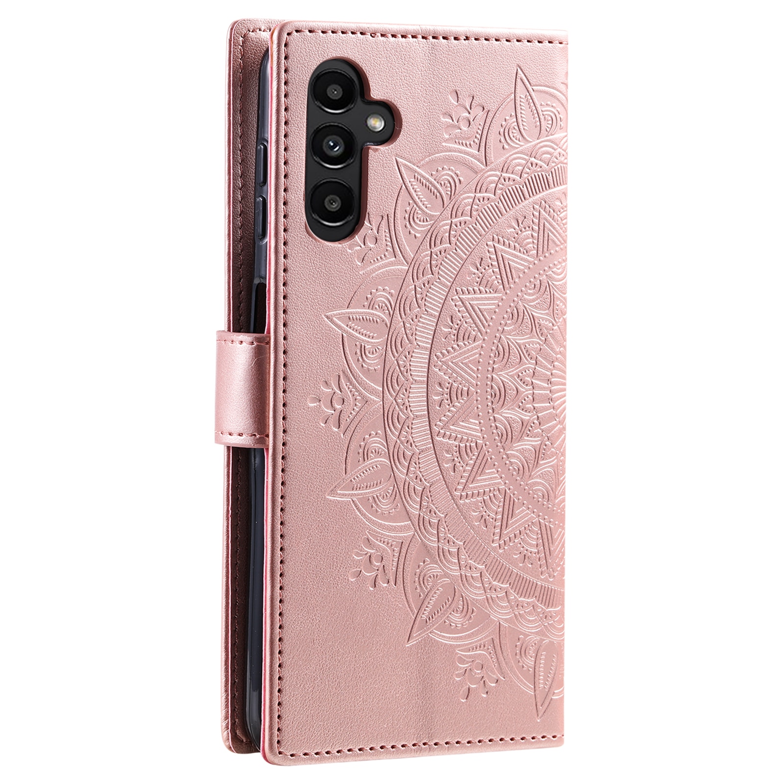 Lærveske Mandala Samsung Galaxy A17 Rosegull
