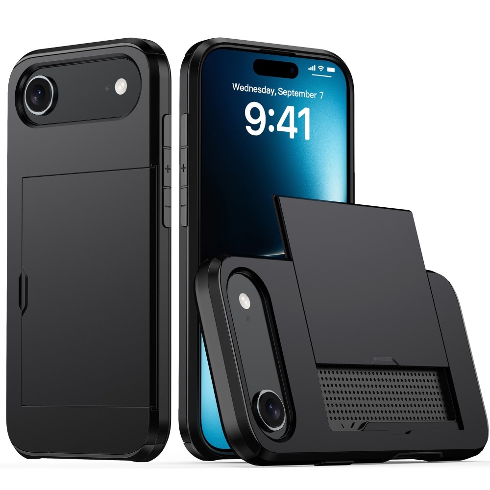 Deksel Kortholder iPhone 17 Air Svart