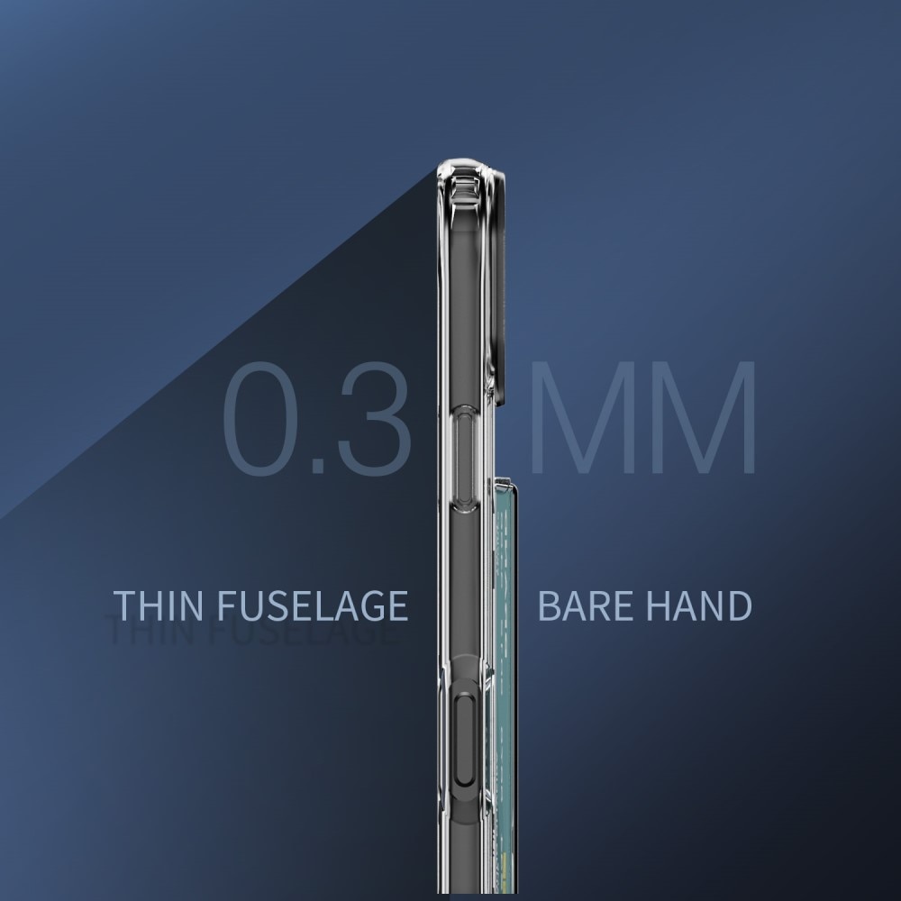 Hybriddeksel Kortholder iPhone 17 Gjennomsiktig
