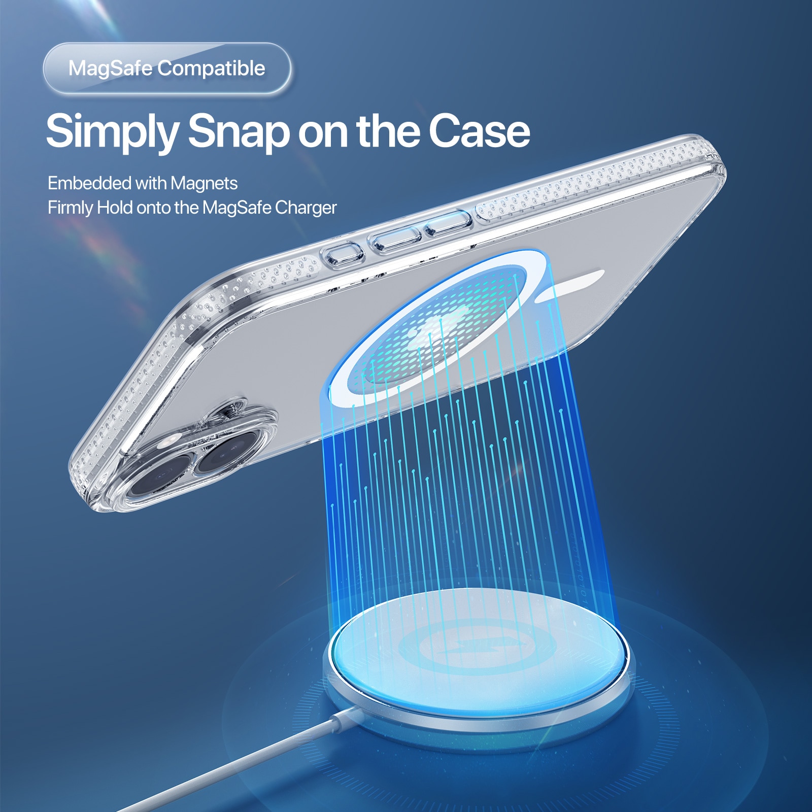 Clin Series MagSafe iPhone 17 gjennomsiktig
