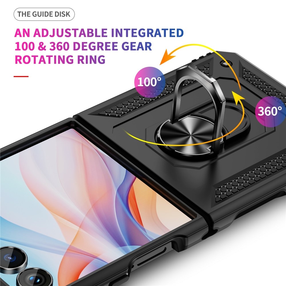Hybriddeksel Tech Ring Samsung Galaxy Z Flip 7 svart