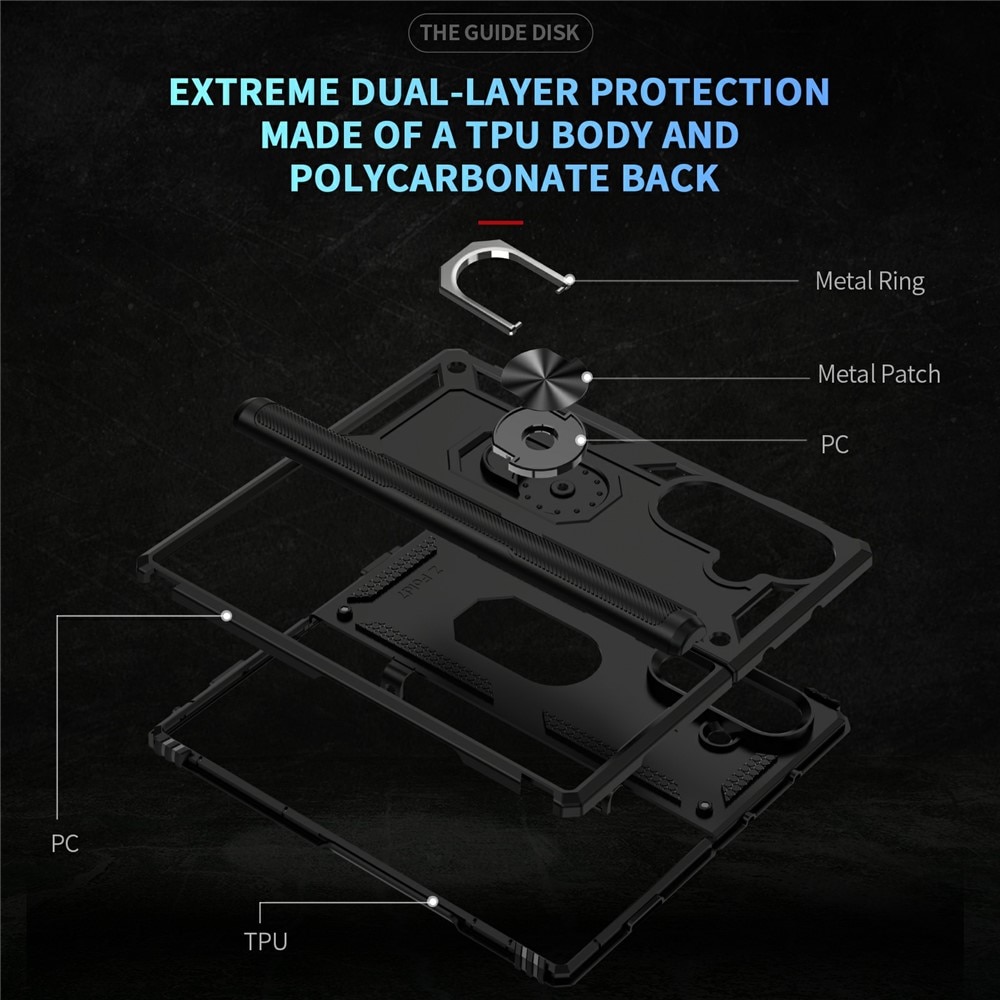 Hybriddeksel Tech Ring Samsung Galaxy Z Fold 7 svart