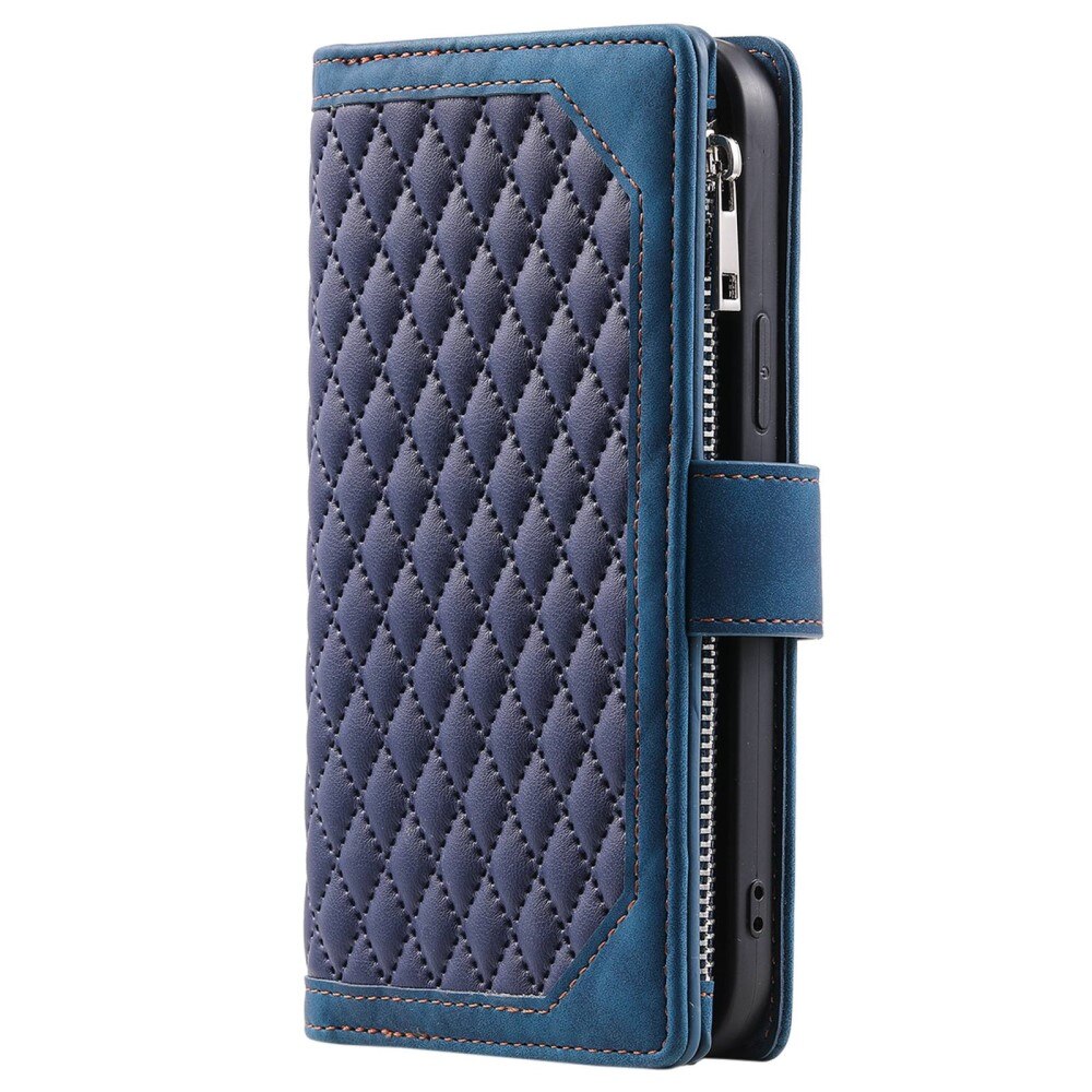 Lommebokveske Samsung Galaxy Z Fold 4 Quilted Blå