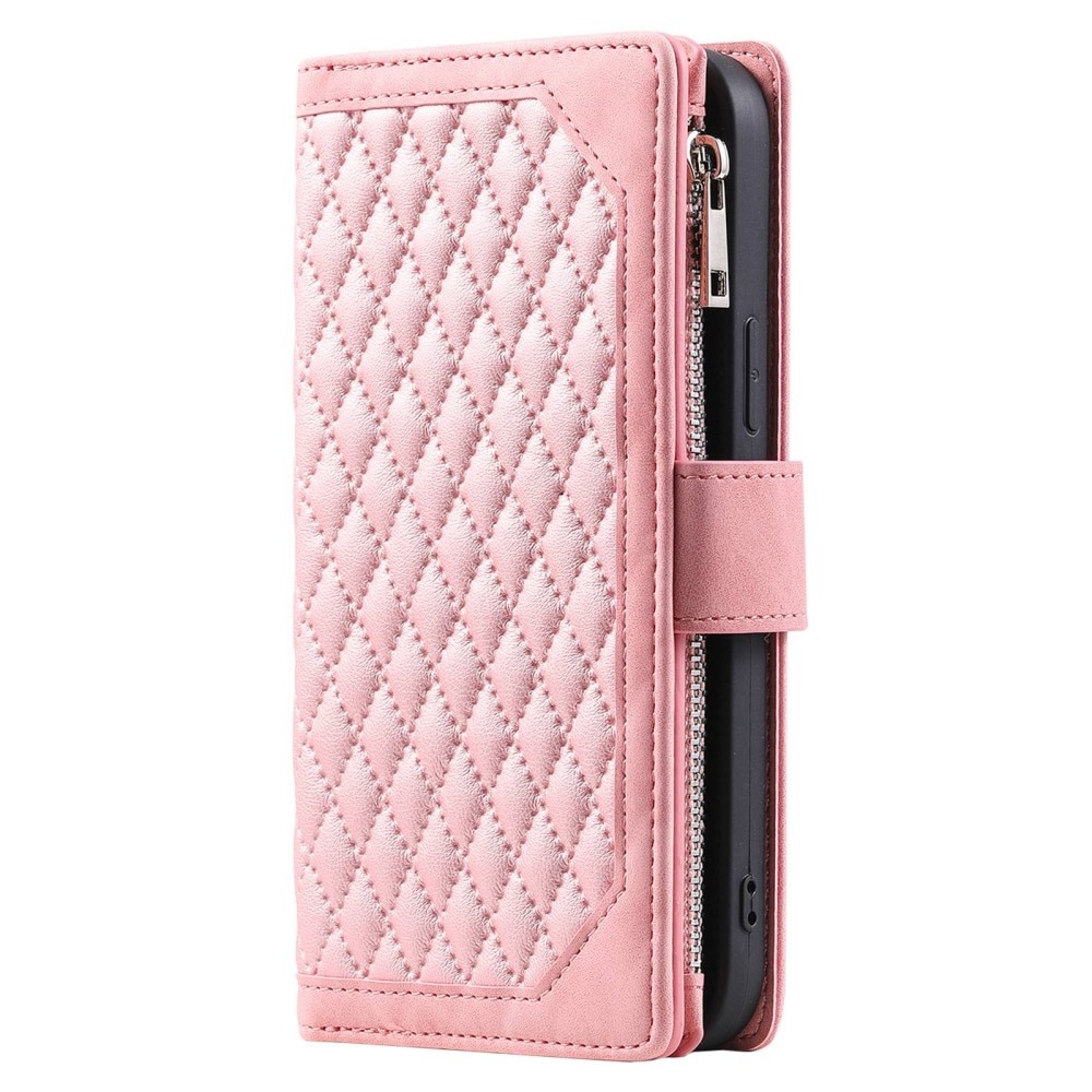 Lommebokveske Samsung Galaxy Z Fold 4 Quilted rosa