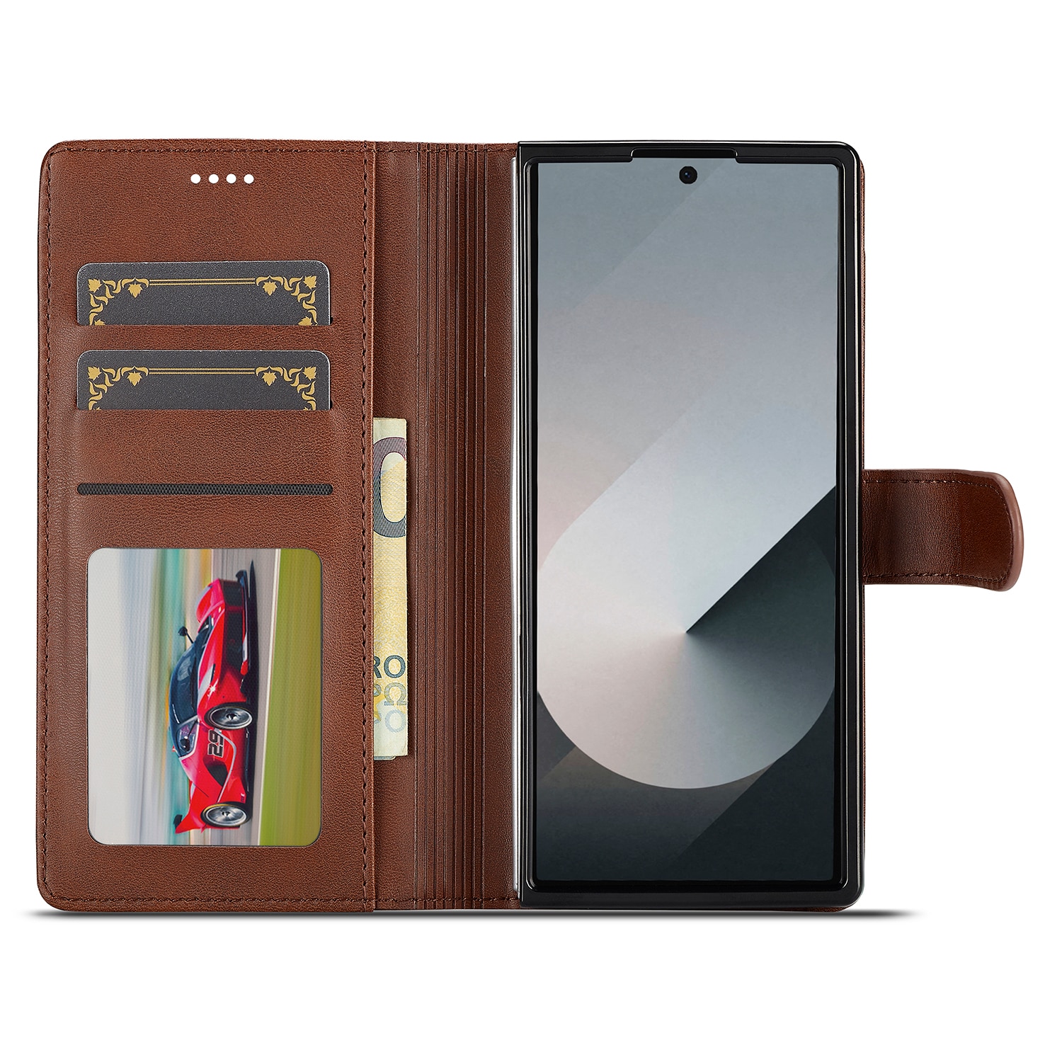 Lommebokdeksel Samsung Galaxy Z Fold 7 Brun