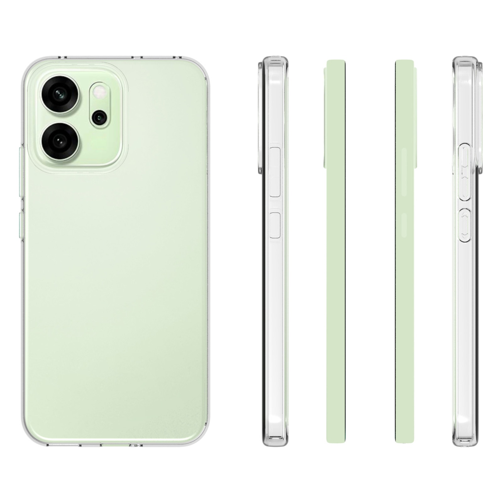 TPU Deksel Oppo Reno 14 F Gjennomsiktig