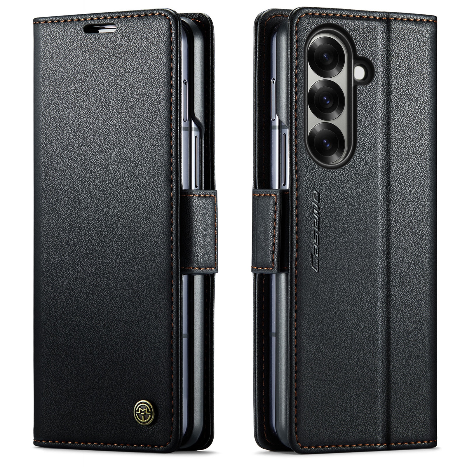 RFID blocking Slim Lommebokveske Samsung Galaxy Z Fold 7 svart