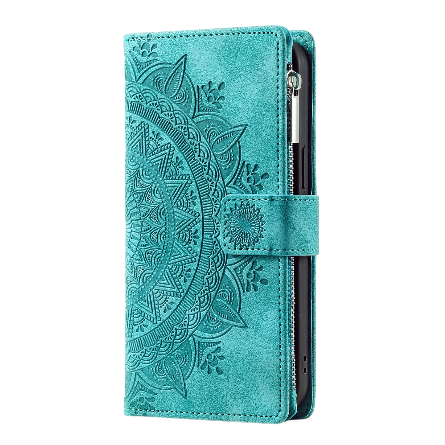Lommebokveske Samsung Galaxy S25 FE Mandala Grønn