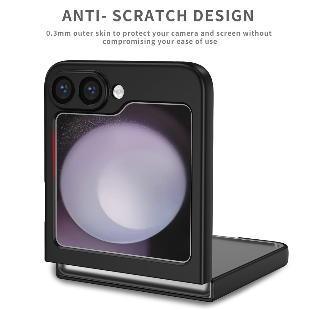 Samsung Galaxy Z Flip 7 Deksel magnetisk ringholder svart