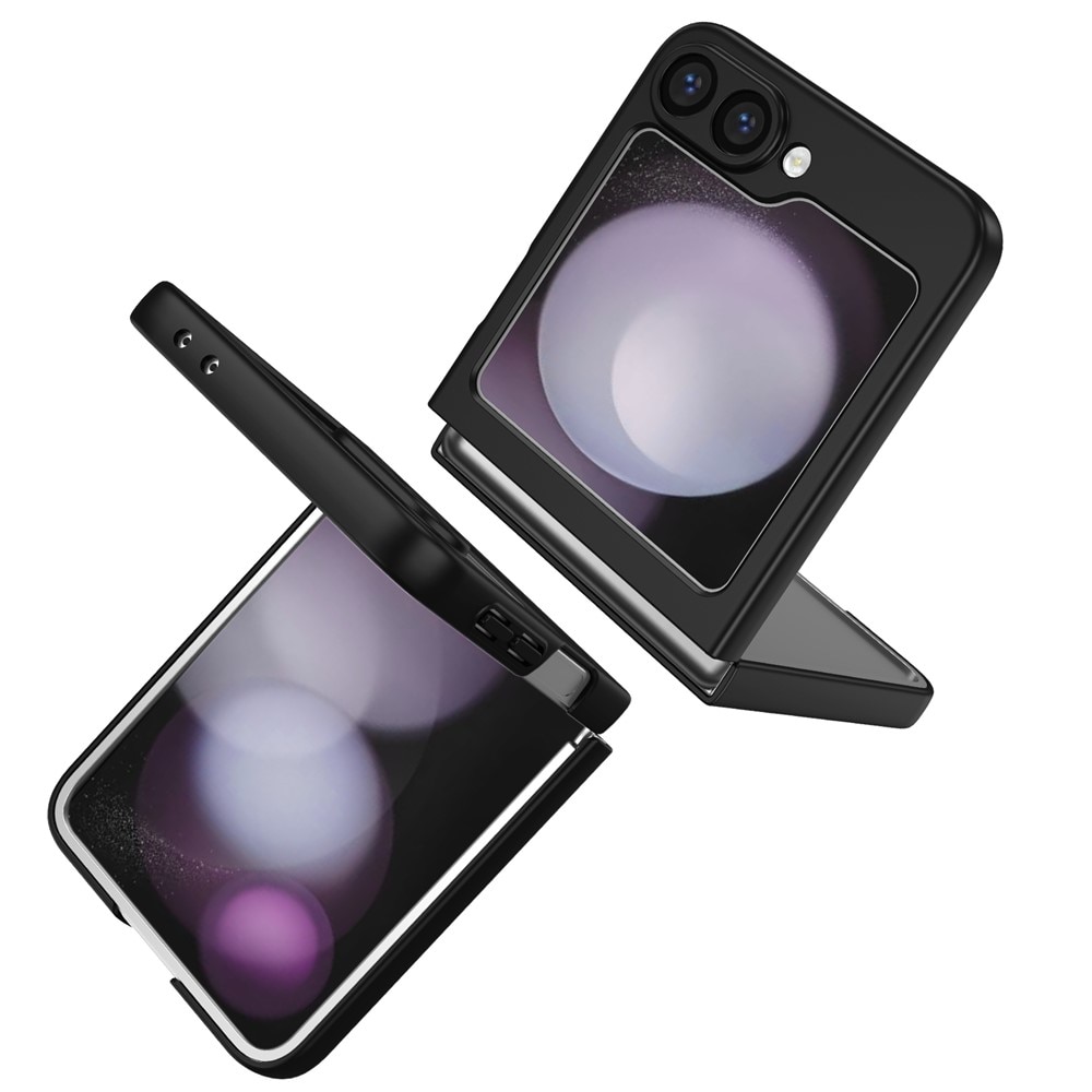 Samsung Galaxy Z Flip 7 Deksel magnetisk ringholder svart