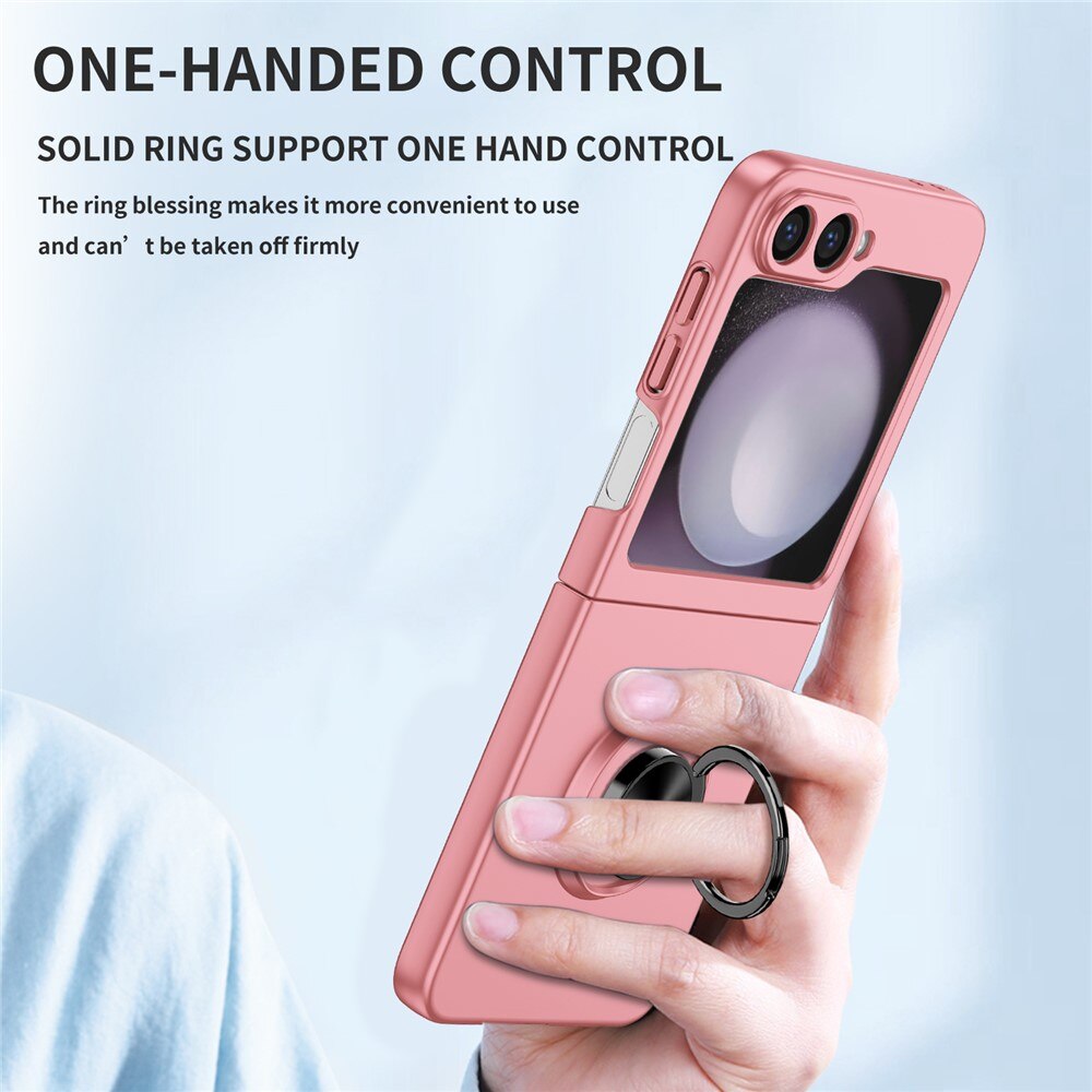 Samsung Galaxy Z Flip 7 Deksel magnetisk ringholder Rosa