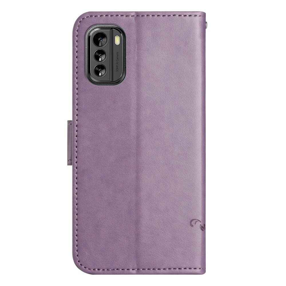Lærveske Sommerfugler  Nokia G60 Lilla