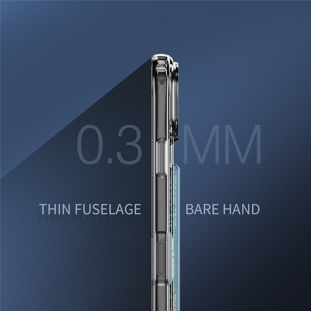 Hybriddeksel Kortholder iPhone 17 Pro Max Gjennomsiktig