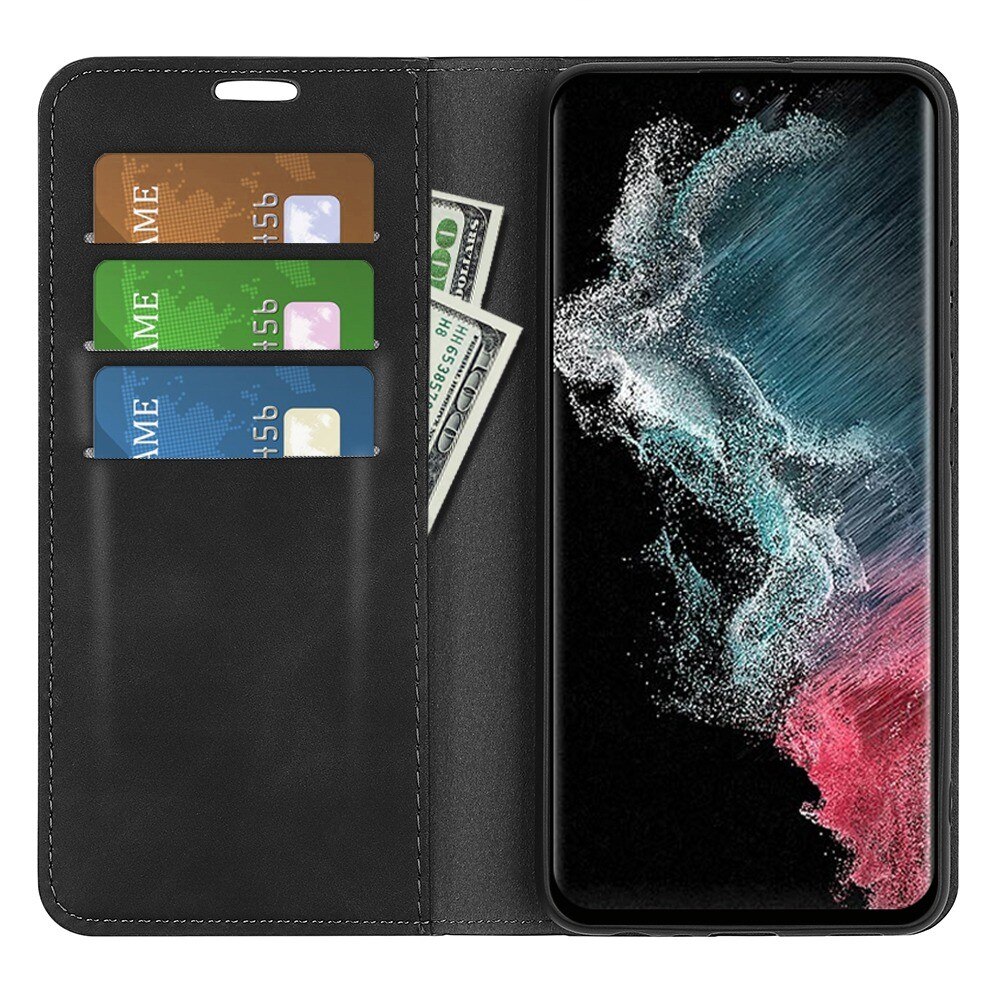 Samsung Galaxy S23 Ultra Slim Mobilveske Svart