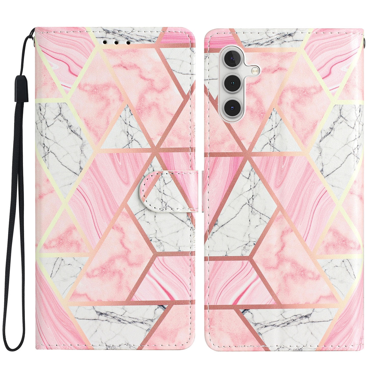 Mobilveske Samsung Galaxy S25 FE rosa marmor