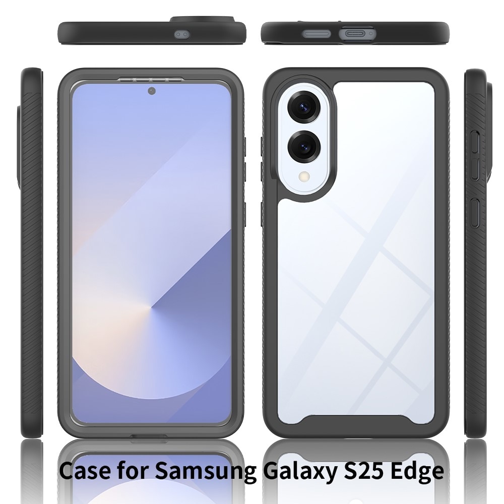 Full Protection Case Samsung Galaxy S25 Edge Svart