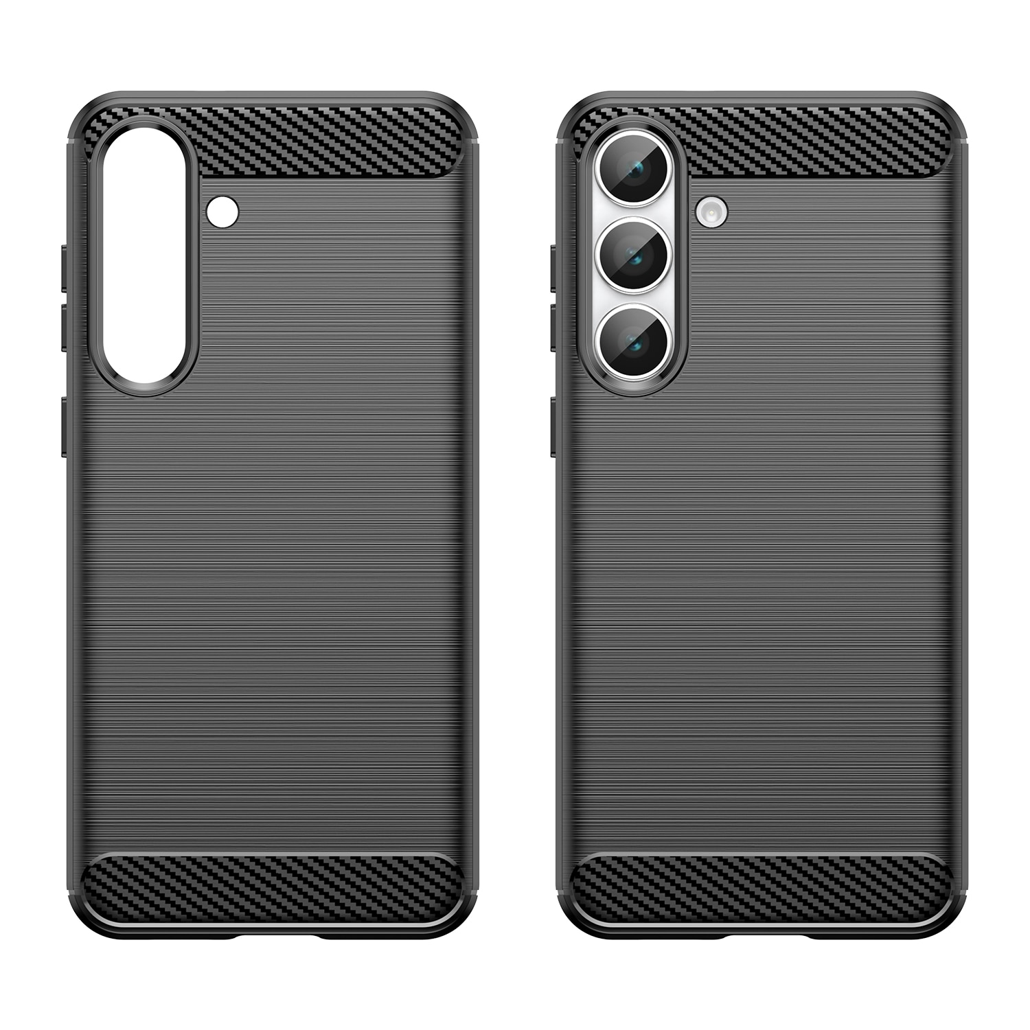Samsung Galaxy S25 FE Deksel TPU Brushed Svart