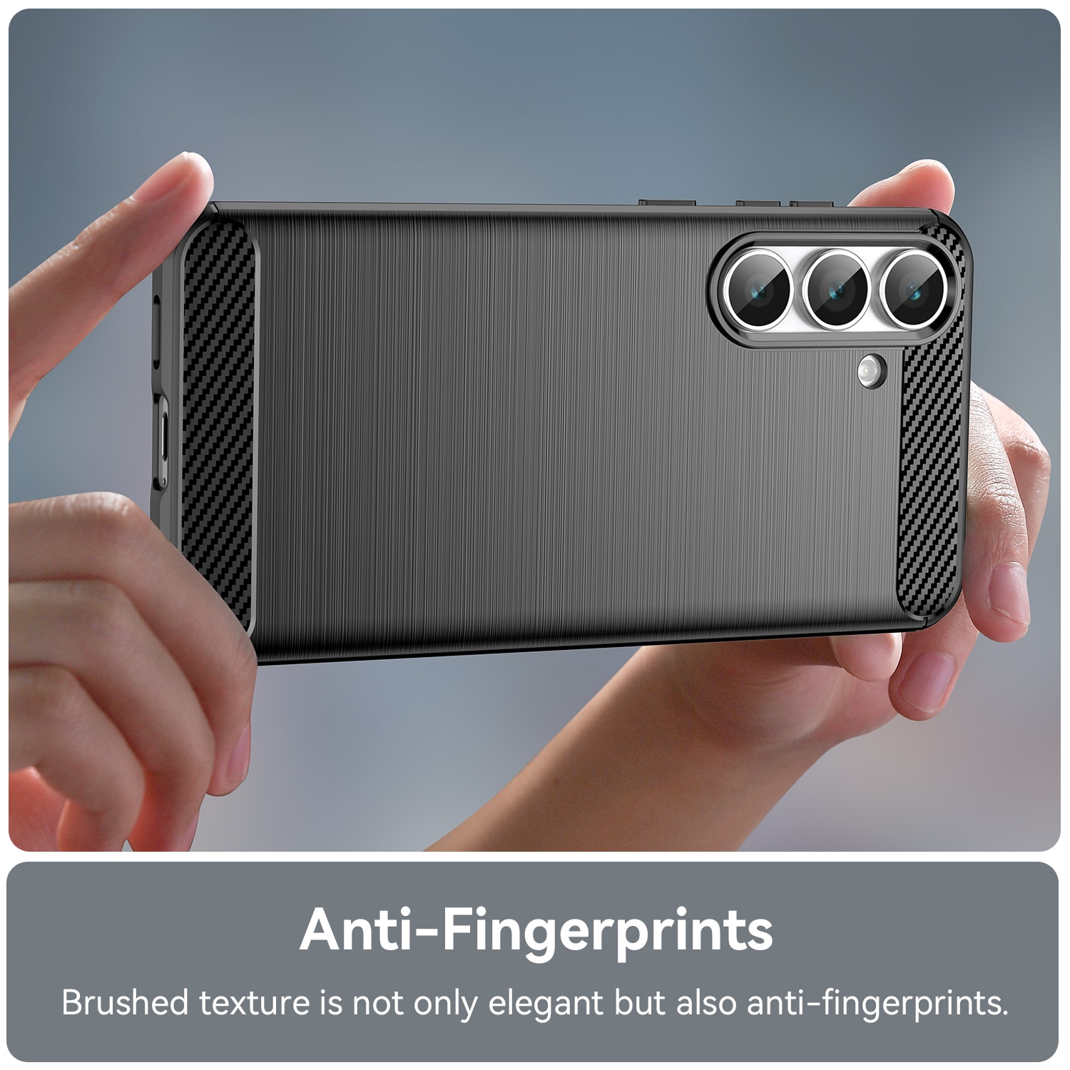 Samsung Galaxy S25 FE Deksel TPU Brushed Svart
