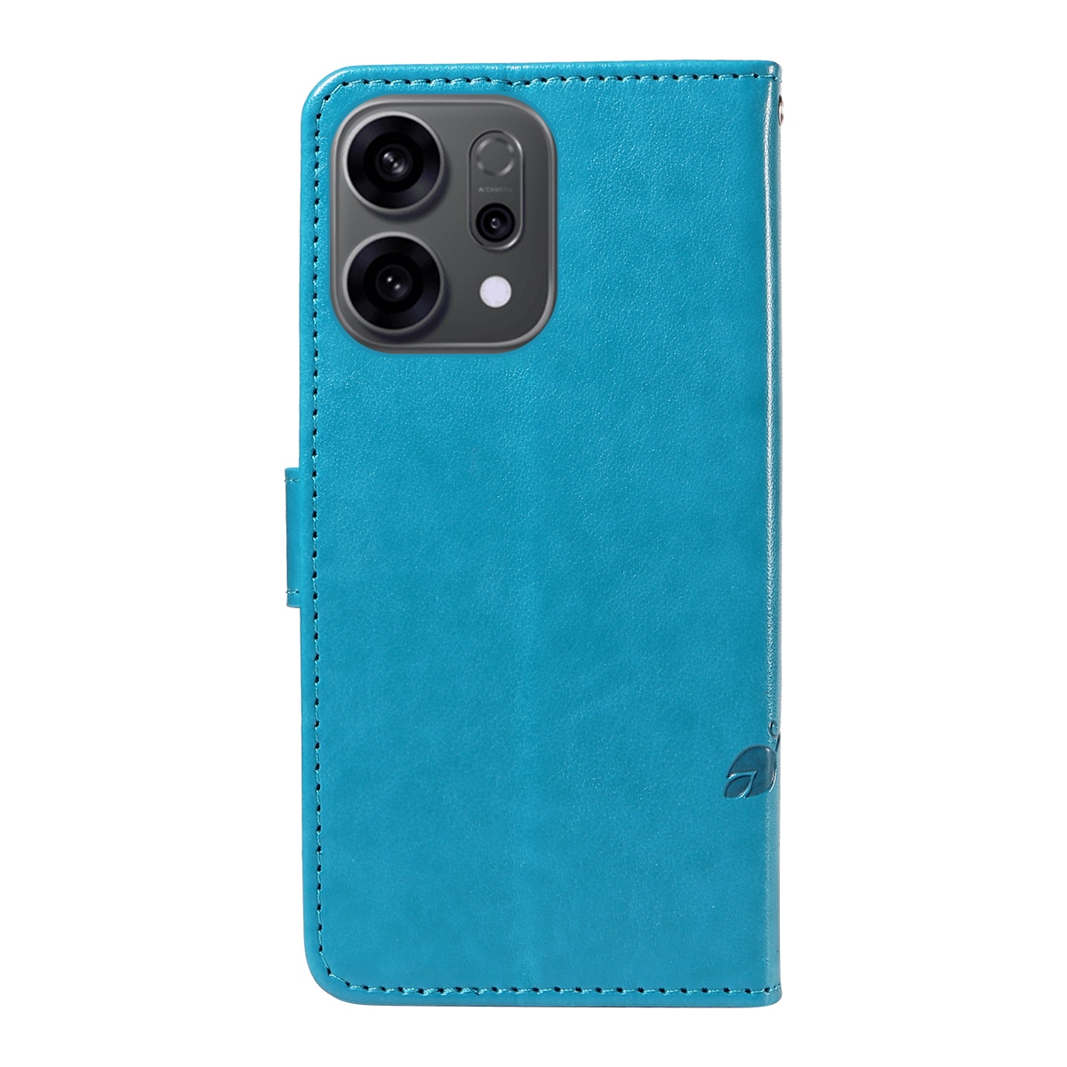 Lærveske Sommerfugler Oppo Reno 14 F Blå