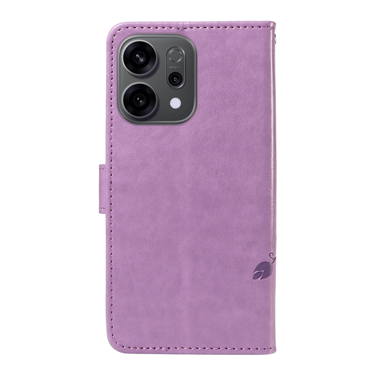Lærveske Sommerfugler Oppo Reno 14 Lilla