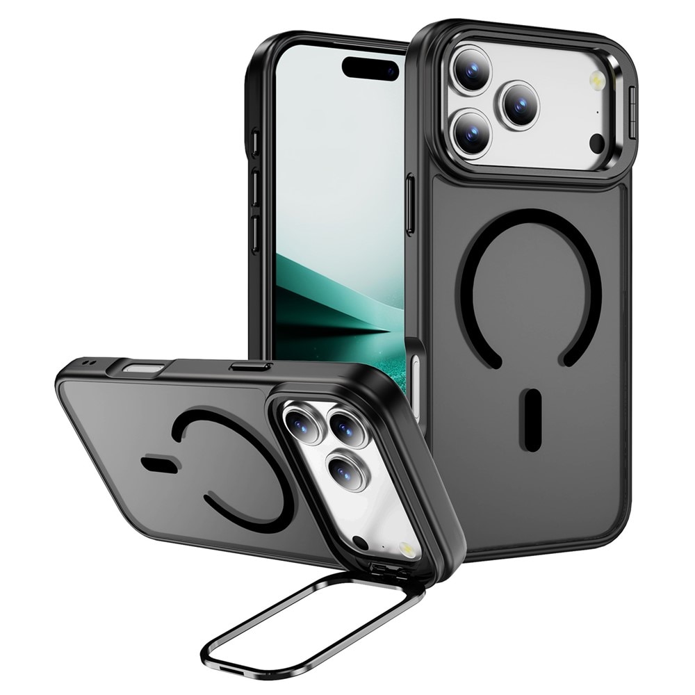 Hybriddeksel Kickstand MagSafe iPhone 17 Pro Max Svart