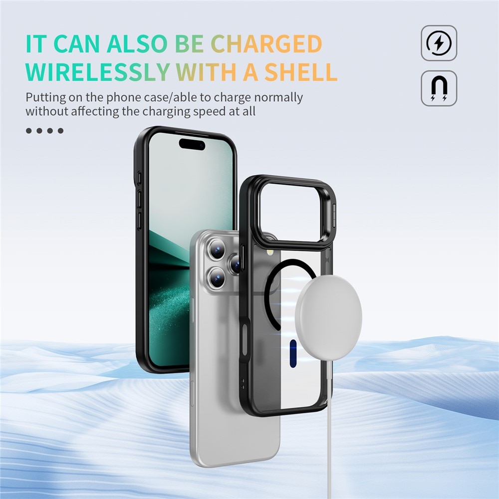 Hybriddeksel Kickstand MagSafe iPhone 17 Pro Max Svart