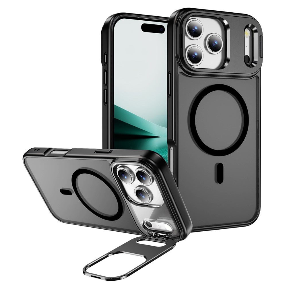 Hybriddeksel Kickstand MagSafe iPhone 17 Pro Svart
