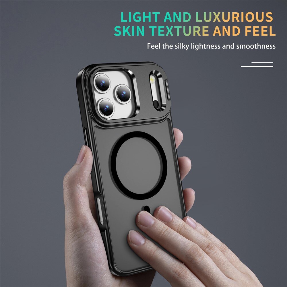 Hybriddeksel Kickstand MagSafe iPhone 17 Pro Svart