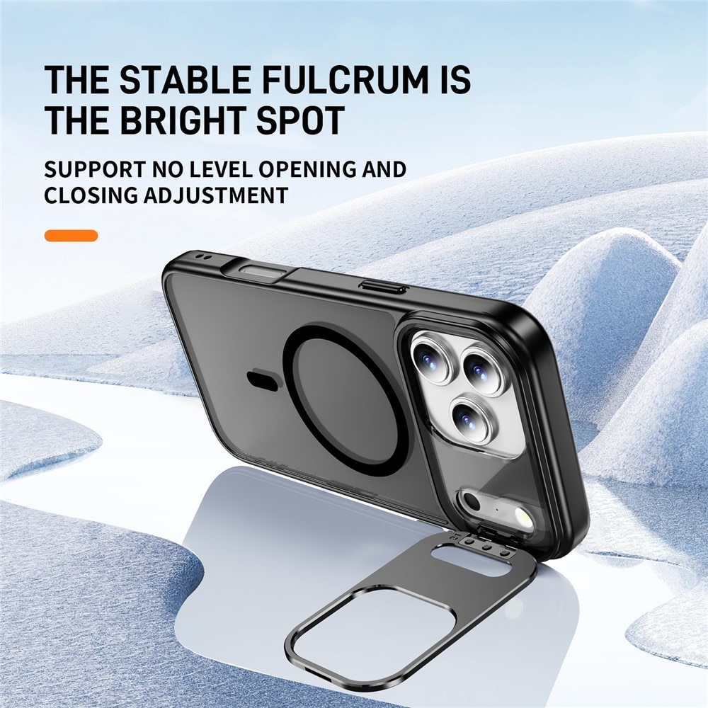 Hybriddeksel Kickstand MagSafe iPhone 17 Pro Svart