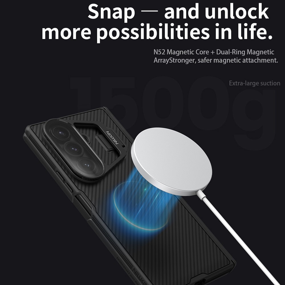 CamShield Prop Magnetic Deksel Samsung Galaxy Z Fold 7 svart