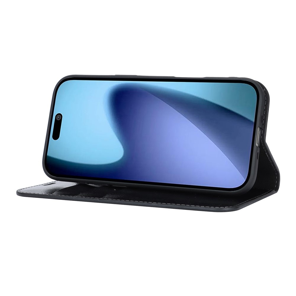 Mobiletui Ekte Lær iPhone 17 Air Svart