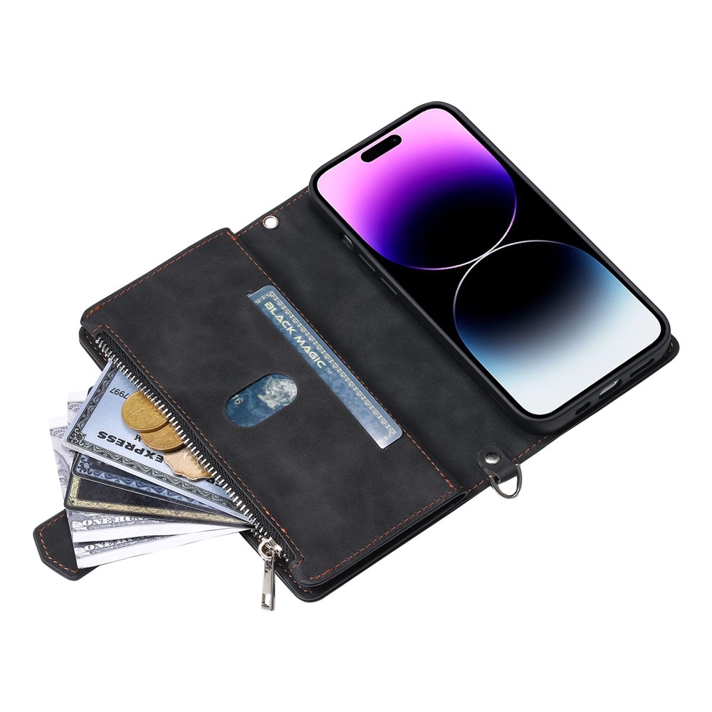 Lommebokveske iPhone 17 Quilted Svart