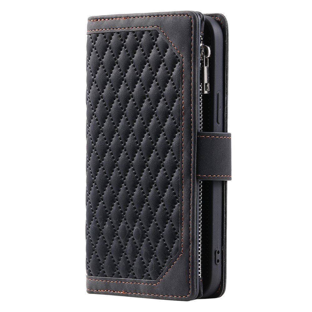 Lommebokveske iPhone 17 Quilted Svart
