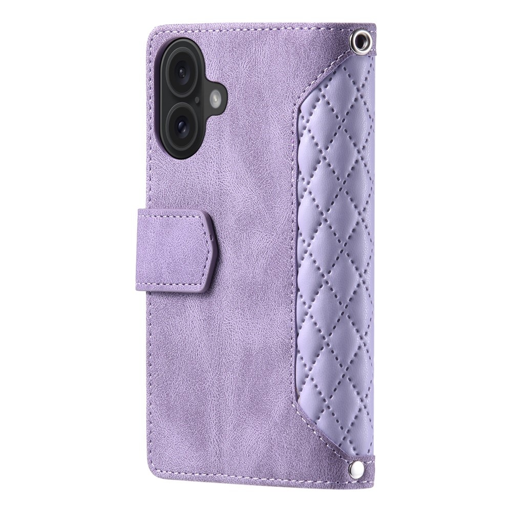 Lommebokveske iPhone 17 Quilted Lilla