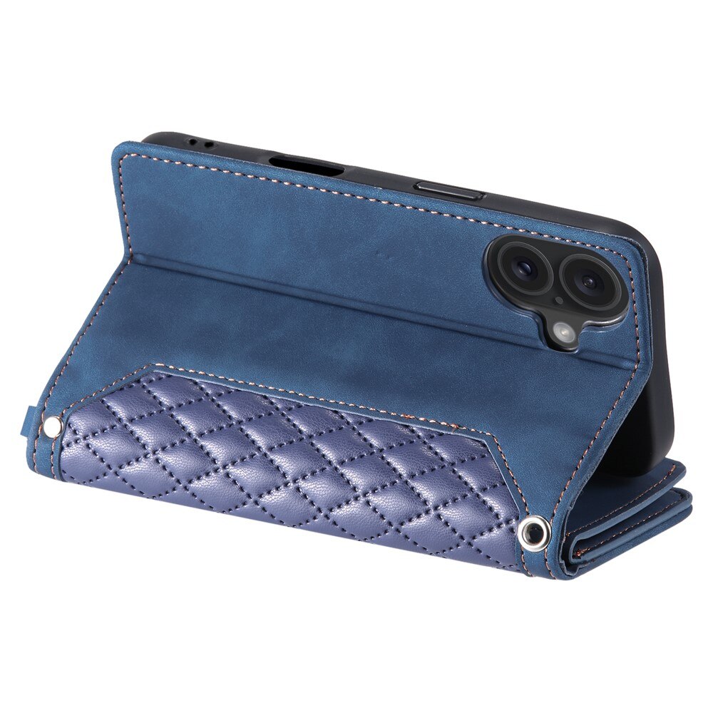 Lommebokveske iPhone 17 Quilted Blå