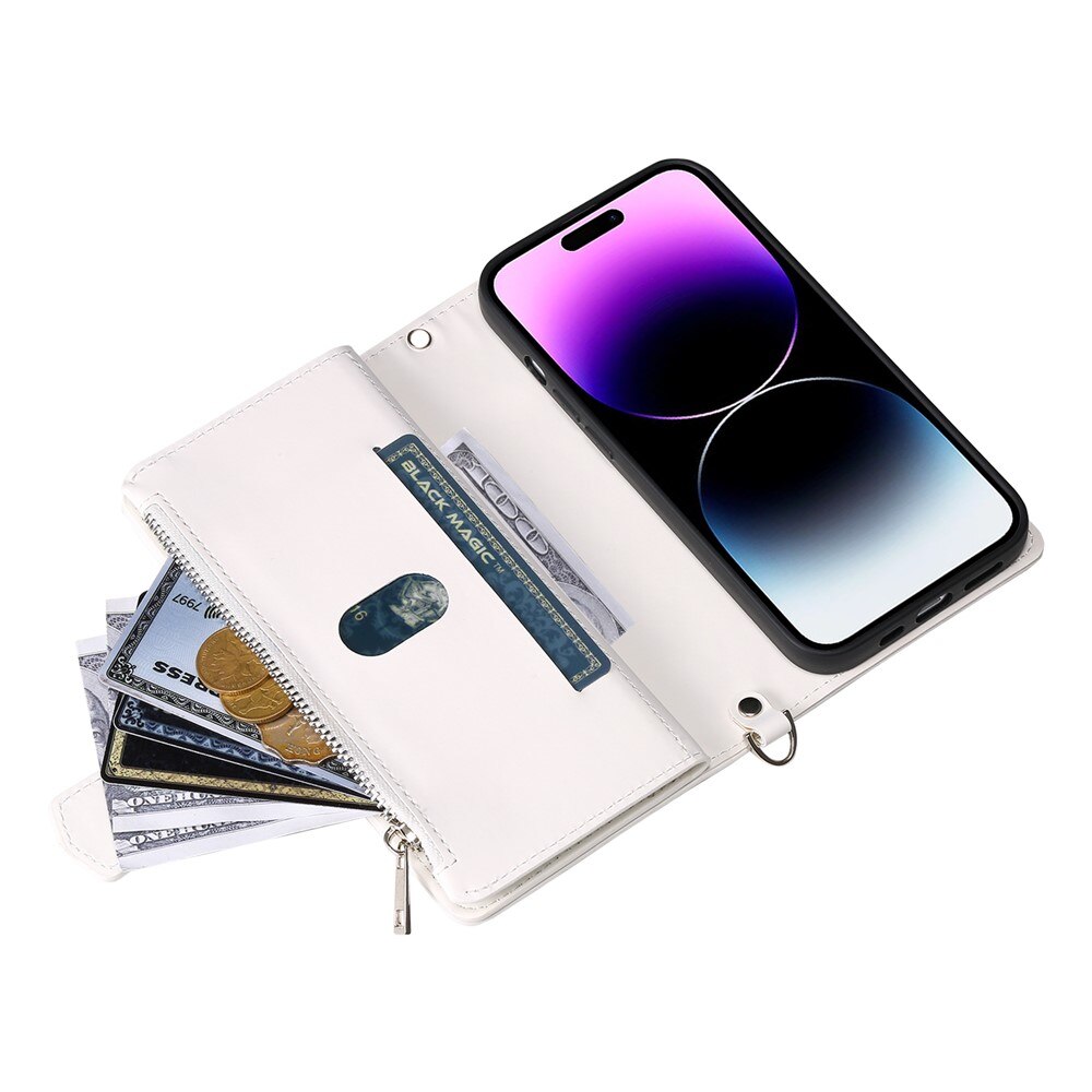 Lommebokveske iPhone 17 Quilted Hvit
