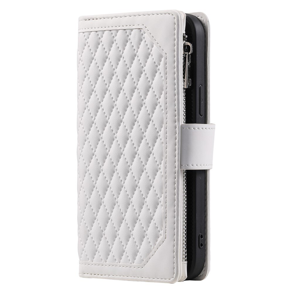 Lommebokveske iPhone 17 Quilted Hvit
