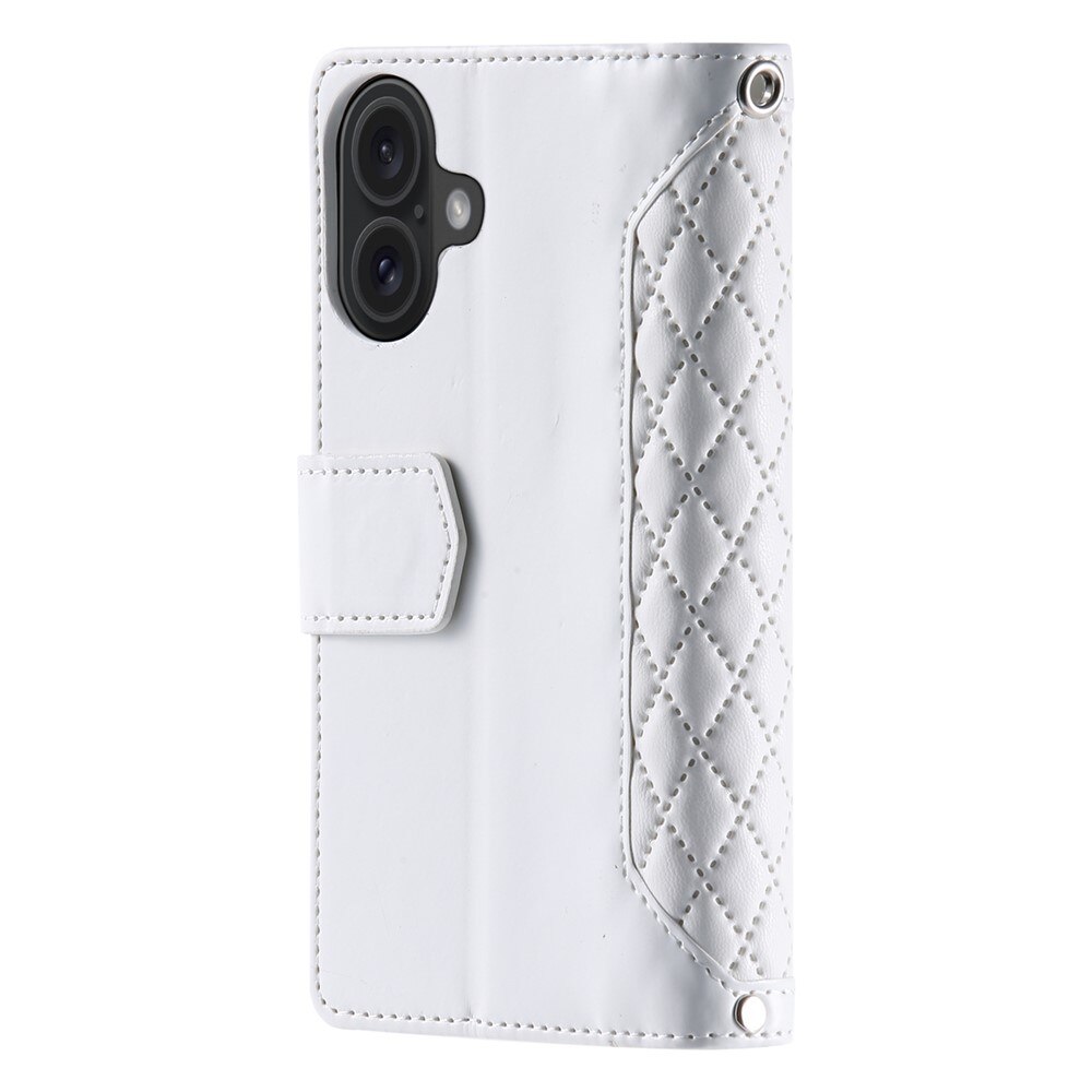 Lommebokveske iPhone 17 Quilted Hvit