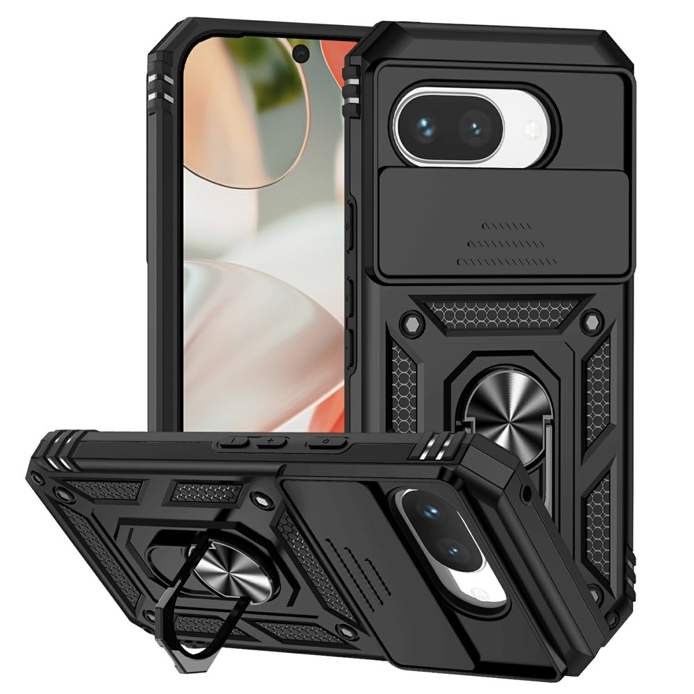 Hybriddeksel Ring + Kamerabeskyttelse Google Pixel 9a Svart