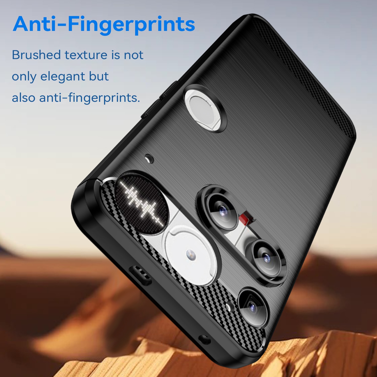Nothing Phone 3 Deksel TPU Brushed Svart
