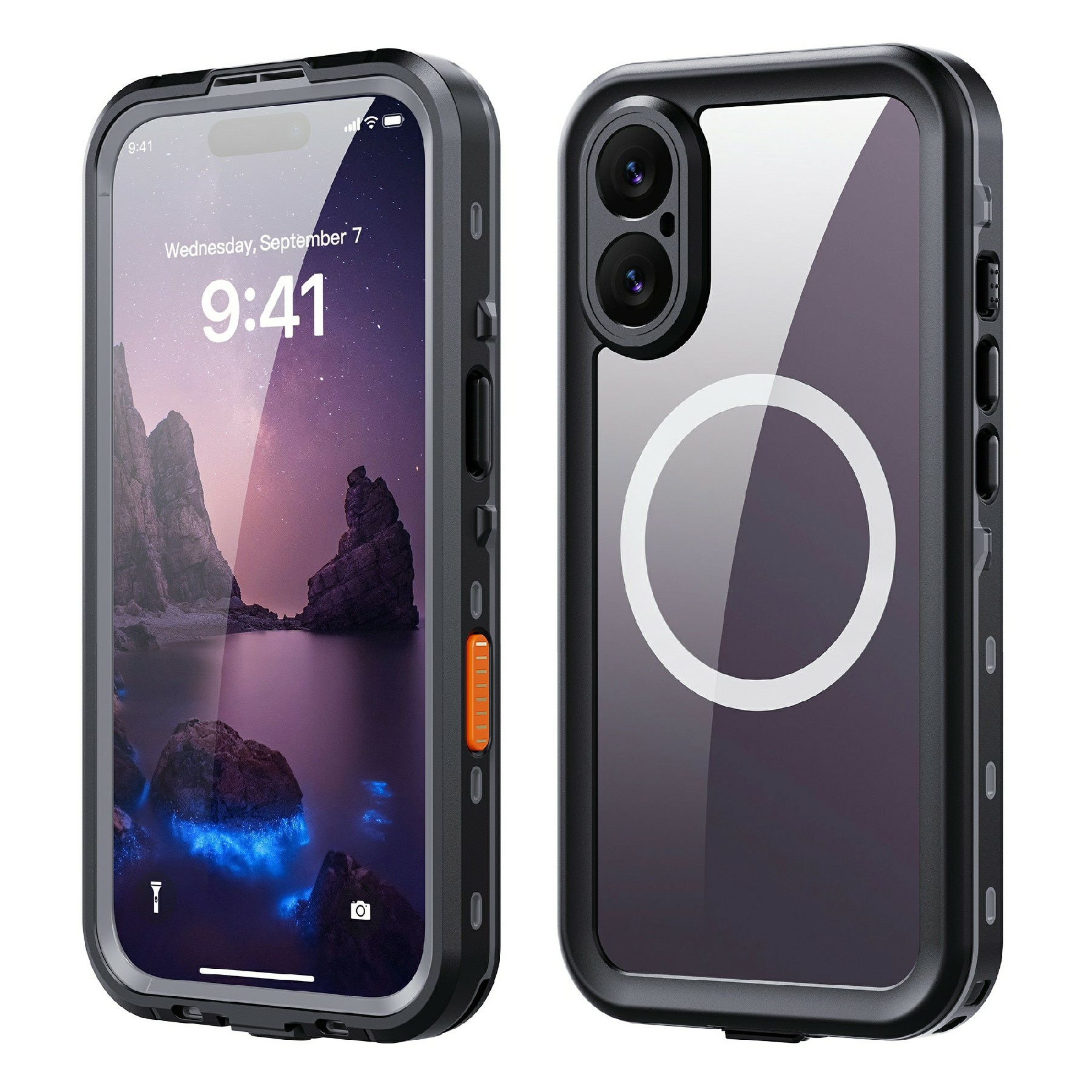 Vannbestandig Deksel iPhone 17 gjennomsiktig