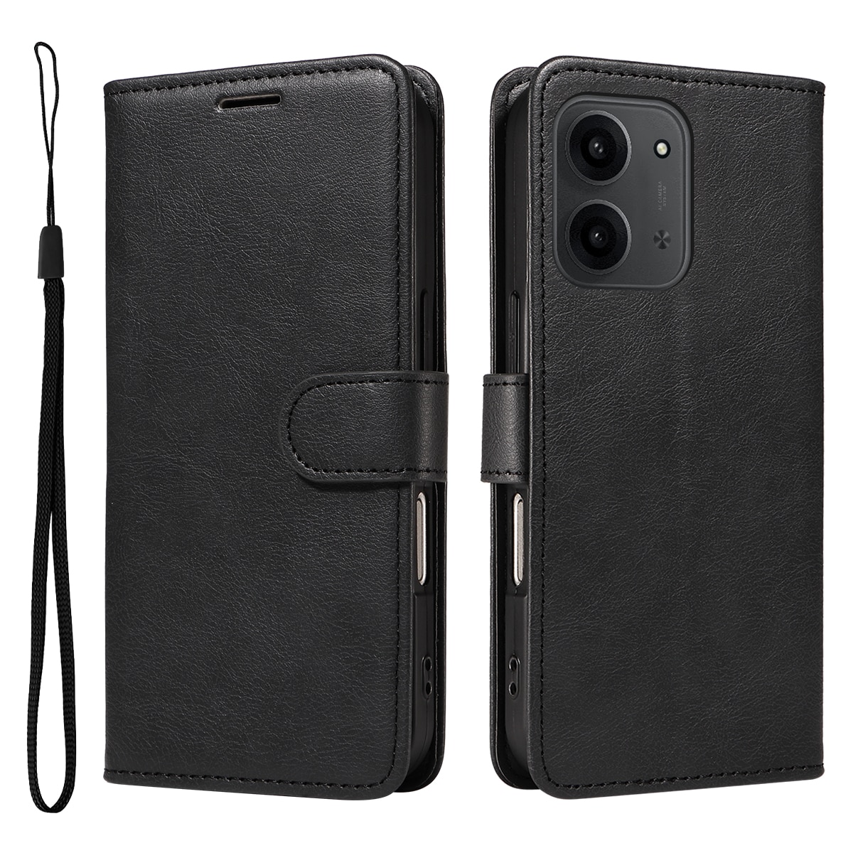 Lommebokdeksel Xiaomi Redmi 15C svart