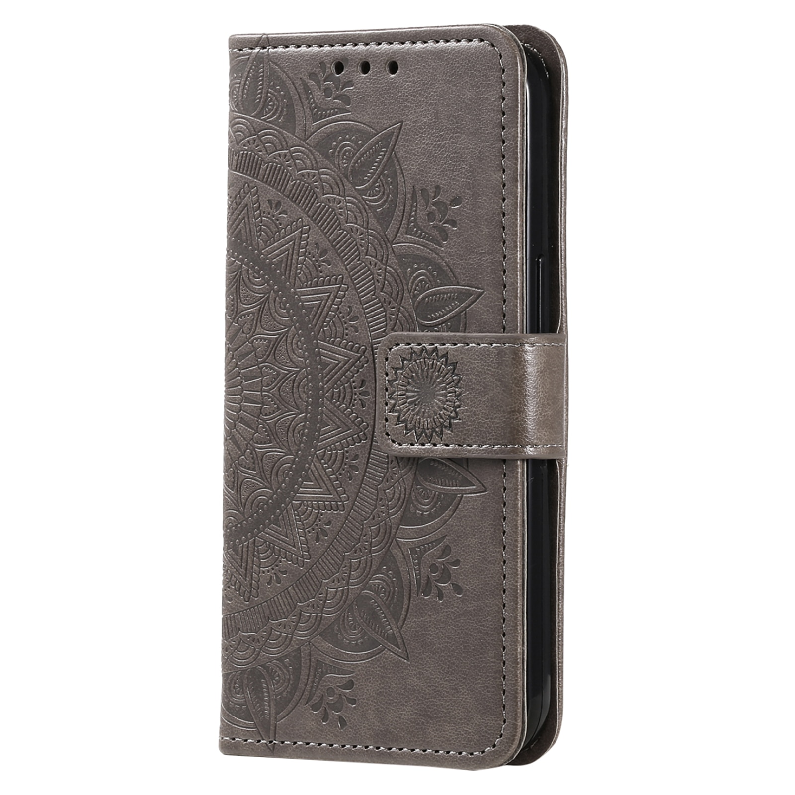 Lærveske Mandala Xiaomi Redmi 15C Grå