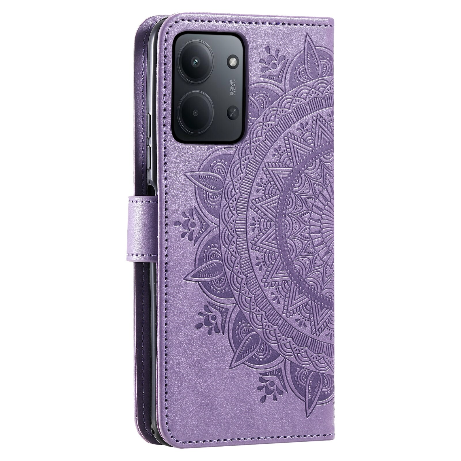Lærveske Mandala Xiaomi Redmi 15C Lilla