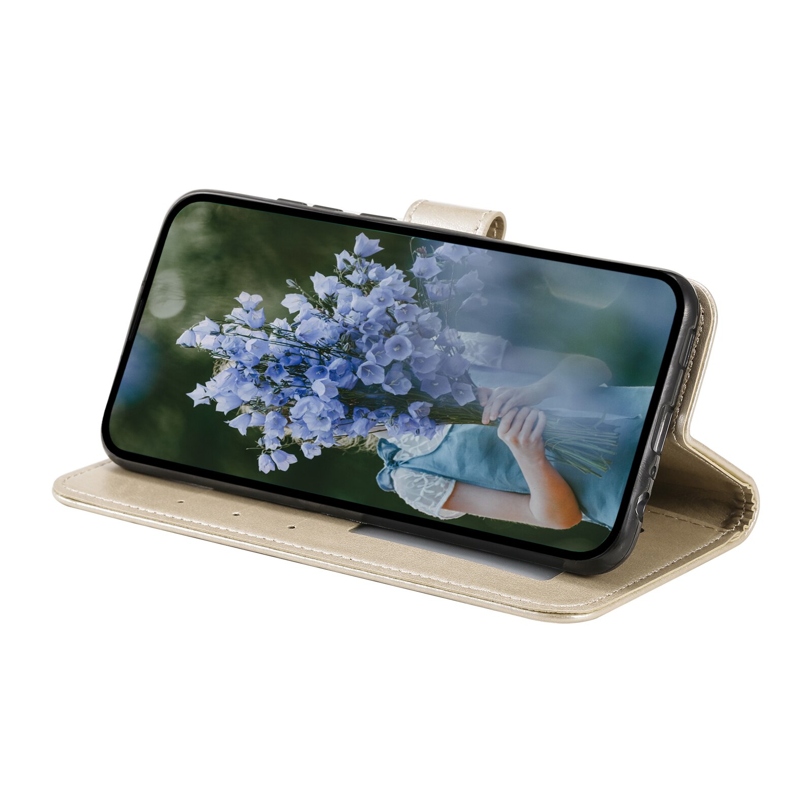 Lærveske Mandala Xiaomi Redmi 15C Gull