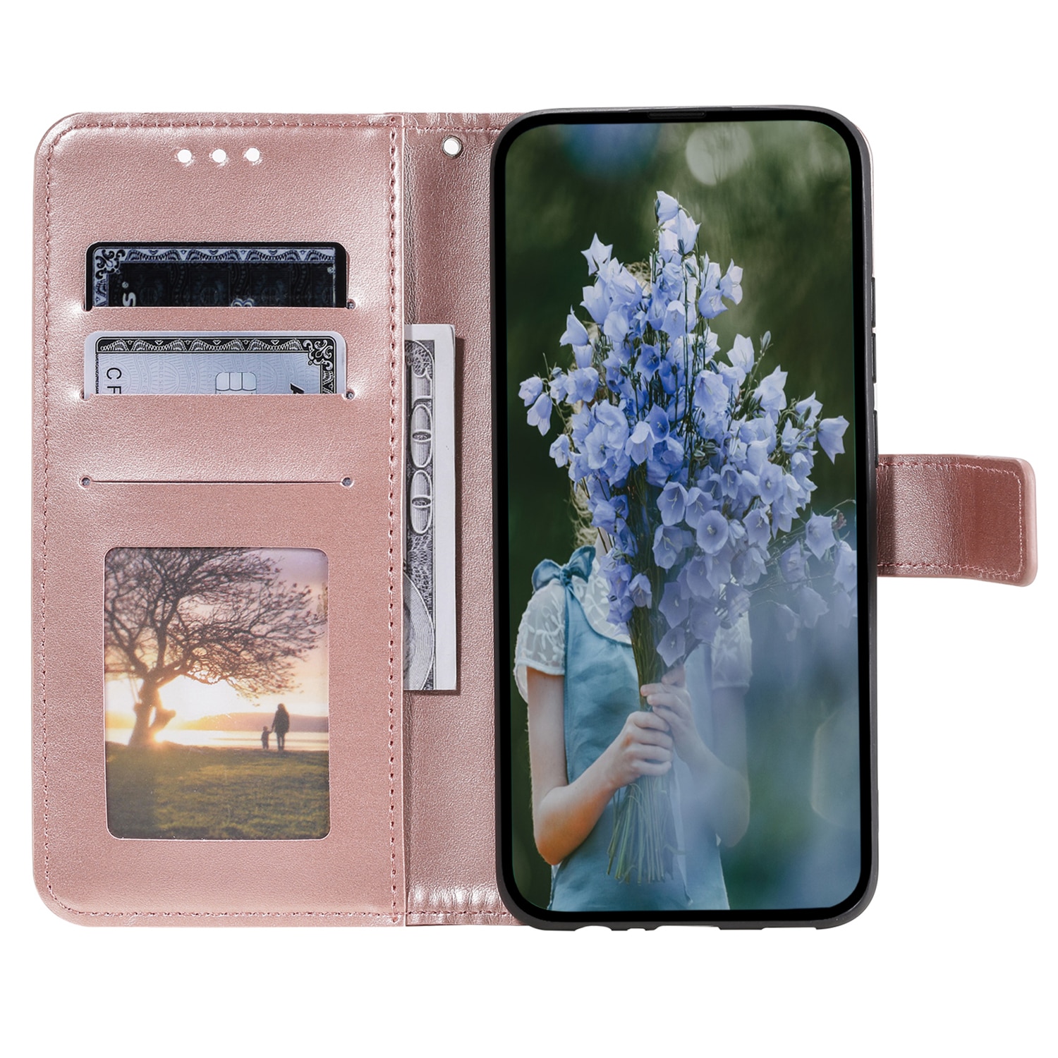 Lærveske Mandala Xiaomi Redmi 15C Rosegull