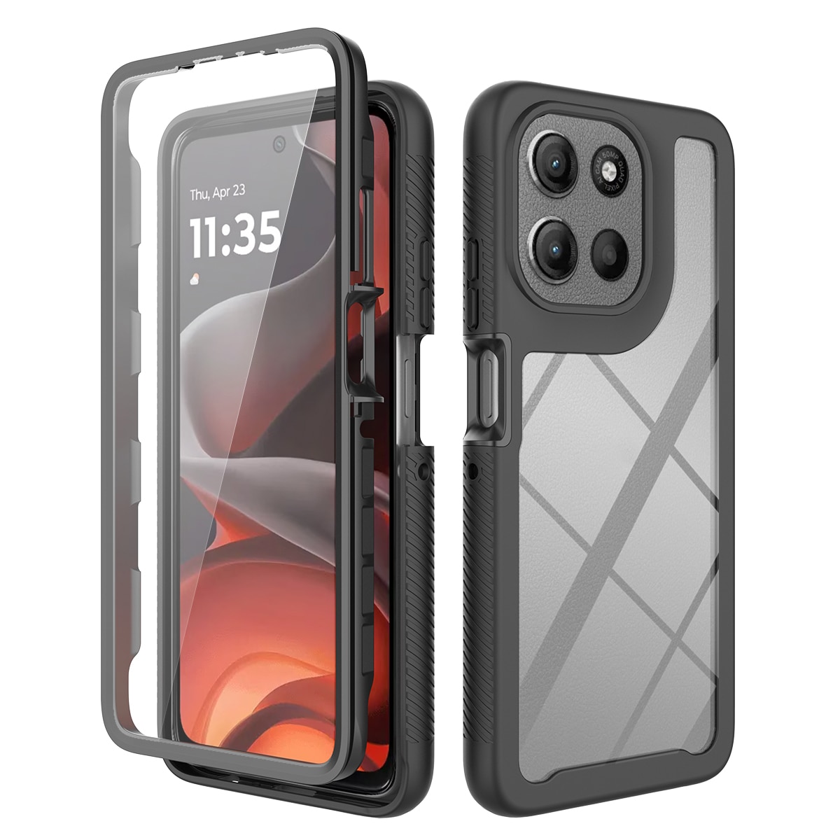 Full Protection Case Motorola Moto G56 Svart