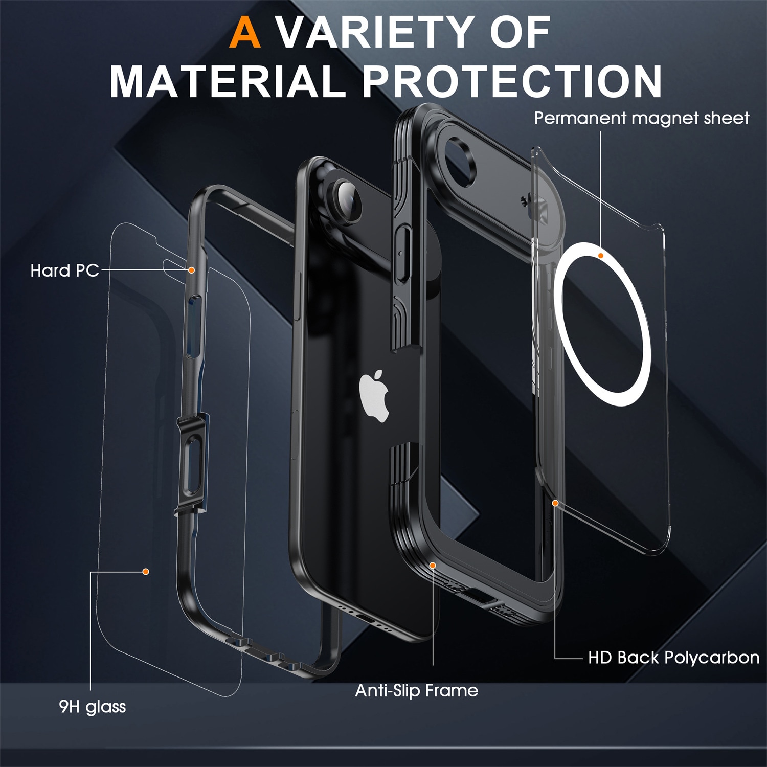 Premium Full Protection Case iPhone 17 Air Black